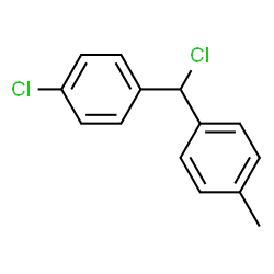 ChemSpider 2D Image | 1-Chloro-4-[chloro(4-methylphenyl)methyl]benzene | C14H12Cl2