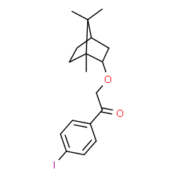 ChemSpider 2D Image | 1-(4-Iodophenyl)-2-[(1,7,7-trimethylbicyclo[2.2.1]hept-2-yl)oxy]ethanone | C18H23IO2