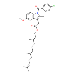 ChemSpider 2D Image | indomethacin farnesil | C34H40ClNO4