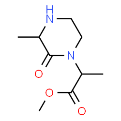 ChemSpider 2D Image | Methyl 2-(3-methyl-2-oxo-1-piperazinyl)propanoate | C9H16N2O3