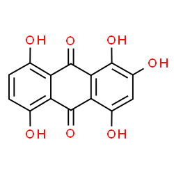 ChemSpider 2D Image | Anthraquinone, 1,2,4,5,8-pentahydroxy- | C14H8O7