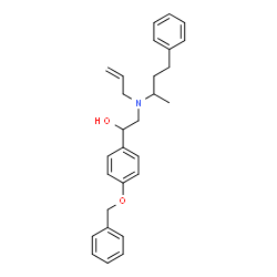 ChemSpider 2D Image | 2-[Allyl(4-phenyl-2-butanyl)amino]-1-[4-(benzyloxy)phenyl]ethanol | C28H33NO2