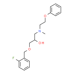 ChemSpider 2D Image | 1-[(2-Fluorobenzyl)oxy]-3-[methyl(2-phenoxyethyl)amino]-2-propanol | C19H24FNO3