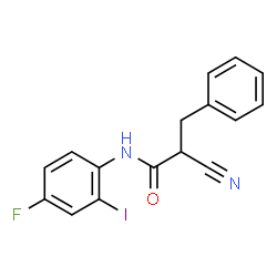 ChemSpider 2D Image | 2-Cyano-N-(4-fluoro-2-iodophenyl)-3-phenylpropanamide | C16H12FIN2O