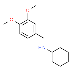 ChemSpider 2D Image | N-(3,4-Dimethoxybenzyl)cyclohexanamine | C15H23NO2