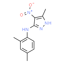 ChemSpider 2D Image | N-(2,4-Dimethylphenyl)-5-methyl-4-nitro-1H-pyrazol-3-amine | C12H14N4O2