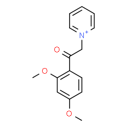 ChemSpider 2D Image | 1-[2-(2,4-Dimethoxyphenyl)-2-oxoethyl]pyridinium | C15H16NO3