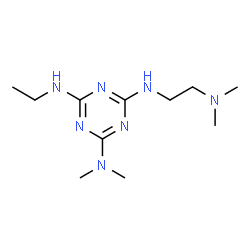 ChemSpider 2D Image | N~4~-[2-(Dimethylamino)ethyl]-N~6~-ethyl-N~2~,N~2~-dimethyl-1,3,5-triazine-2,4,6-triamine | C11H23N7