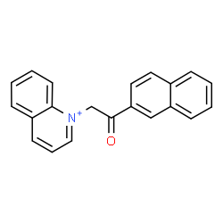 ChemSpider 2D Image | 1-[2-(2-Naphthyl)-2-oxoethyl]quinolinium | C21H16NO
