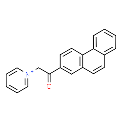 ChemSpider 2D Image | 1-[2-Oxo-2-(2-phenanthryl)ethyl]pyridinium | C21H16NO