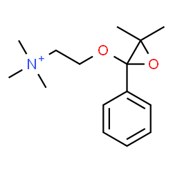 ChemSpider 2D Image | 2-[(3,3-Dimethyl-2-phenyl-2-oxiranyl)oxy]-N,N,N-trimethylethanaminium | C15H24NO2