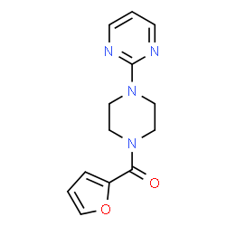 ChemSpider 2D Image | 2-Furyl[4-(2-pyrimidinyl)-1-piperazinyl]methanone | C13H14N4O2