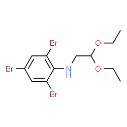 ChemSpider 2D Image | 2,4,6-Tribromo-N-(2,2-diethoxyethyl)aniline | C12H16Br3NO2