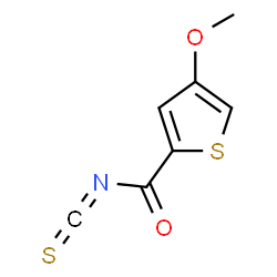 ChemSpider 2D Image | 4-Methoxy-2-thiophenecarbonyl isothiocyanate | C7H5NO2S2