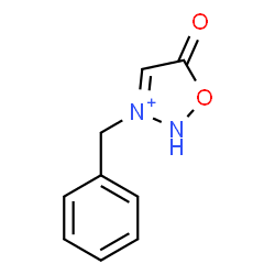 ChemSpider 2D Image | 3-Benzyl-5-oxo-2,5-dihydro-1,2,3-oxadiazol-3-ium | C9H9N2O2