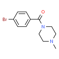 ChemSpider 2D Image | 1-(4-bromobenzoyl)-4-methylpiperazine | C12H15BrN2O