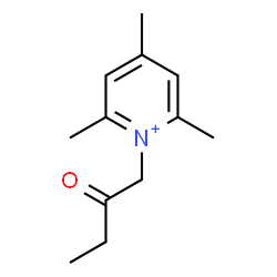 ChemSpider 2D Image | 2,4,6-Trimethyl-1-(2-oxobutyl)pyridinium | C12H18NO