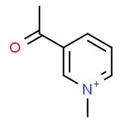 ChemSpider 2D Image | 3-Acetyl-1-methylpyridinium | C8H10NO