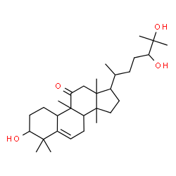 ChemSpider 2D Image | 1,24,25-Trihydroxy-9,10,14-trimethyl-4,9-cyclo-9,10-secocholest-5-en-11-one | C30H50O4