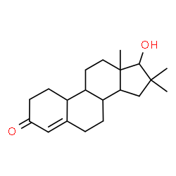 ChemSpider 2D Image | 17-Hydroxy-16,16-dimethylestr-4-en-3-one | C20H30O2