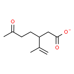 ChemSpider 2D Image | 3-Isopropenyl-6-oxoheptanoate | C10H15O3