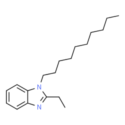 ChemSpider 2D Image | 1-Decyl-2-ethyl-1H-benzimidazole | C19H30N2