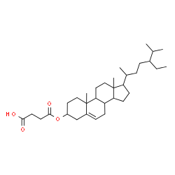 ChemSpider 2D Image | 4-Oxo-4-(stigmast-5-en-3-yloxy)butanoic acid | C33H54O4