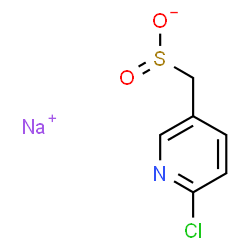ChemSpider 2D Image | Sodium (6-chloro-3-pyridinyl)methanesulfinate | C6H5ClNNaO2S