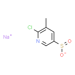 ChemSpider 2D Image | Sodium 6-chloro-5-methyl-3-pyridinesulfinate | C6H5ClNNaO2S
