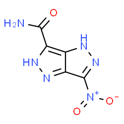 ChemSpider 2D Image | 6-Nitro-2,4-dihydropyrazolo[4,3-c]pyrazole-3-carboxamide | C5H4N6O3
