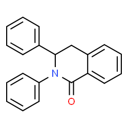 ChemSpider 2D Image | 2,3-Diphenyl-3,4-dihydro-1(2H)-isoquinolinone | C21H17NO