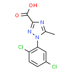 ChemSpider 2D Image | 1-(2,5-Dichlorophenyl)-5-methyl-1H-1,2,4-triazole-3-carboxylic acid | C10H7Cl2N3O2