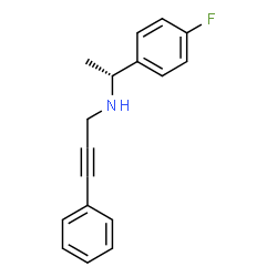 ChemSpider 2D Image | N-[(1R)-1-(4-Fluorophenyl)ethyl]-3-phenyl-2-propyn-1-amine | C17H16FN