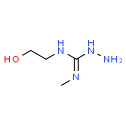 ChemSpider 2D Image | N-(2-Hydroxyethyl)-N'-methylhydrazinecarboximidamide | C4H12N4O
