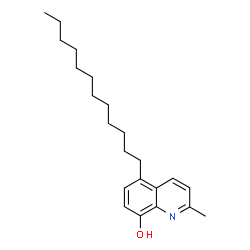 ChemSpider 2D Image | 5-Dodecyl-2-methyl-8-quinolinol | C22H33NO