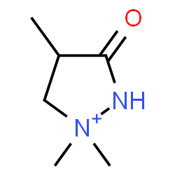 ChemSpider 2D Image | 1,1,4-Trimethyl-3-oxopyrazolidin-1-ium | C6H13N2O