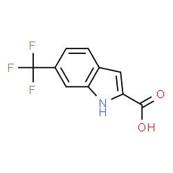 ChemSpider 2D Image | 6-TRIFLUOROMETHYL-1H-INDOLE-2-CARBOXYLIC ACID | C10H6F3NO2