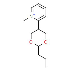 ChemSpider 2D Image | 1-Methyl-2-(2-propyl-1,3-dioxan-5-yl)pyridinium | C13H20NO2