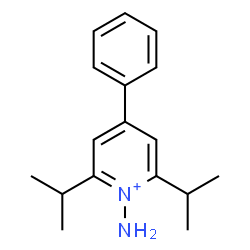 ChemSpider 2D Image | 1-Amino-2,6-diisopropyl-4-phenylpyridinium | C17H23N2