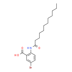 ChemSpider 2D Image | 5-Bromo-2-(dodecanoylamino)benzoic acid | C19H28BrNO3