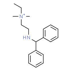 ChemSpider 2D Image | 2-[(Diphenylmethyl)amino]-N-ethyl-N,N-dimethylethanaminium | C19H27N2