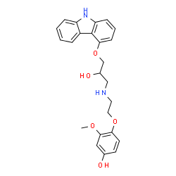 ChemSpider 2D Image | 4-HYDROXYCARVEDILOL | C24H26N2O5