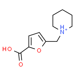 ChemSpider 2D Image | 1-[(5-Carboxy-2-furyl)methyl]piperidinium | C11H16NO3