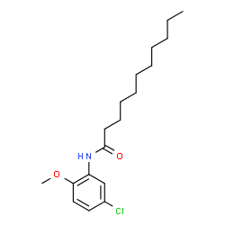 ChemSpider 2D Image | N-(5-Chloro-2-methoxyphenyl)undecanamide | C18H28ClNO2