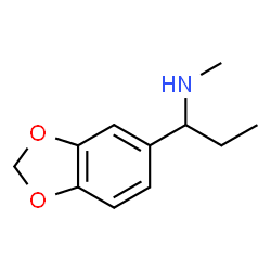 ChemSpider 2D Image | 1-(1,3-Benzodioxol-5-yl)-N-methyl-1-propanamine | C11H15NO2