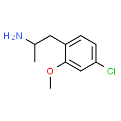 ChemSpider 2D Image | 1-(4-Chloro-2-methoxyphenyl)-2-propanamine | C10H14ClNO