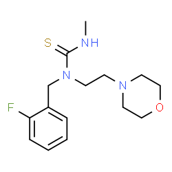 ChemSpider 2D Image | 1-(2-Fluorobenzyl)-3-methyl-1-[2-(4-morpholinyl)ethyl]thiourea | C15H22FN3OS