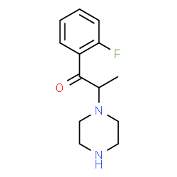 ChemSpider 2D Image | 1-(2-Fluorophenyl)-2-(1-piperazinyl)-1-propanone | C13H17FN2O
