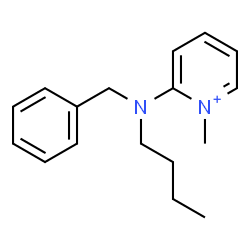 ChemSpider 2D Image | 2-[Benzyl(butyl)amino]-1-methylpyridinium | C17H23N2