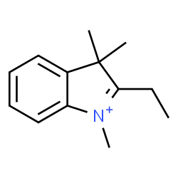 ChemSpider 2D Image | 2-Ethyl-1,3,3-trimethyl-3H-indolium | C13H18N